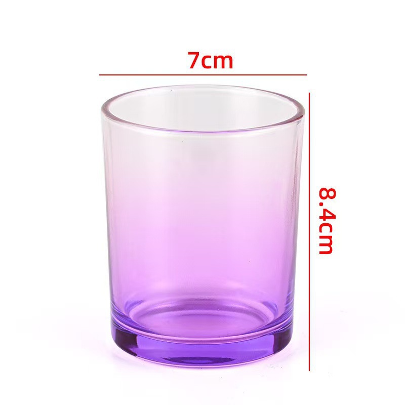Transfronterizos para vasos de vidrio vela resistente al calor Amazon explosión con taza de fragancia cubierta recipiente de cera de soja hecha a mano