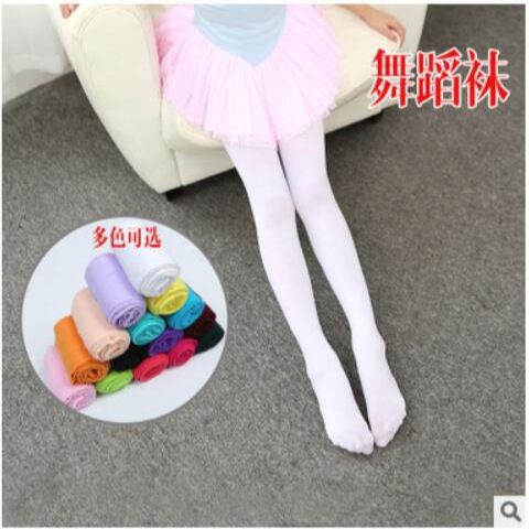 Calcetines de baile para niños Pantimedias blancas para niñas de práctica de primavera y otoño medias finas para bebés de verano de una sola pieza calcetines largos