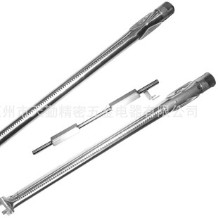 Cross-Border Weber Stainless Steel Oven Bbq Straight Pipe Stove Gas Straight Pipe Barbecue Stove Head Fire Flame Pipe