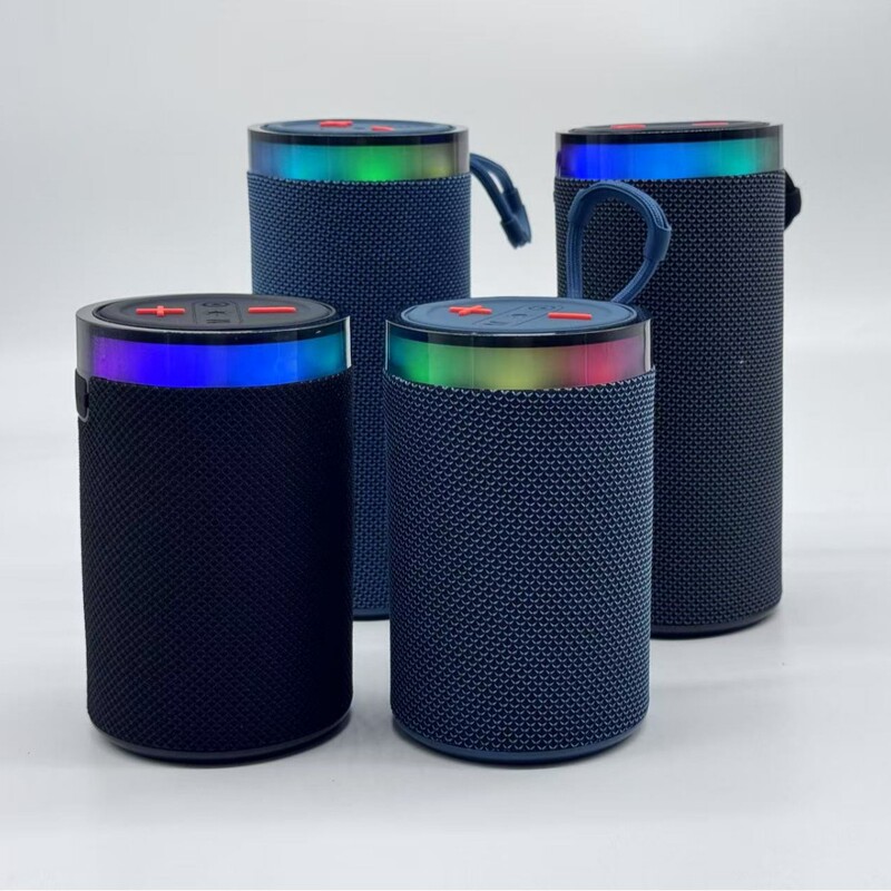 卸売クロスボーダー新しいワイヤレス Bluetooth スピーカーミニファブリック rgb ライト屋外ポータブル小型オーディオサブウーファー|undefined
