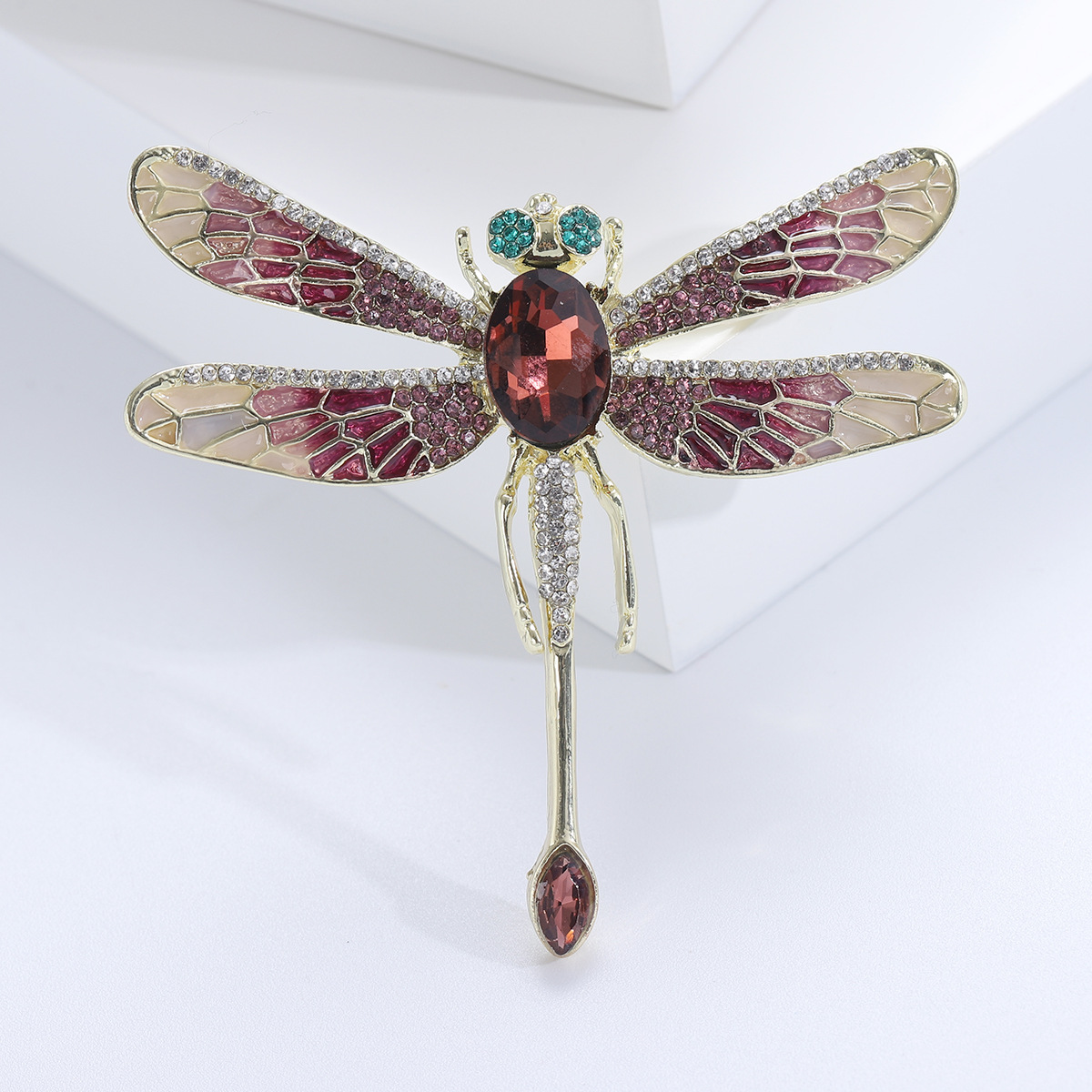 22g Weight Brooches Classification Banquet, Party Occasion Alloy Material Dragonfly Pattern Women's Gender Lady Style Lady Pin Dragonfly Alloy Women's Brooches 3
