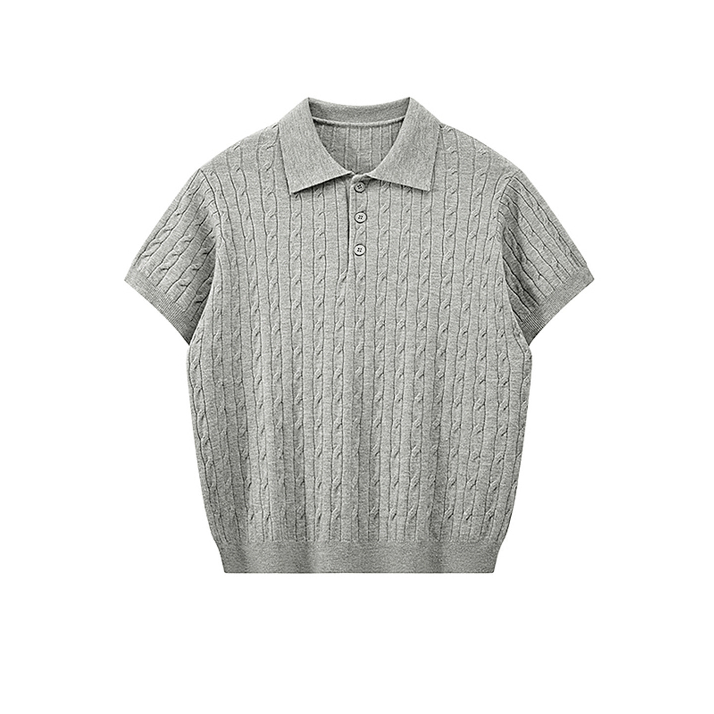 Camisas de polo de cuello gaviota camisa de manga corta hombre tejido camiseta de textura de flores de verano fábrica transfronteriza al por mayor image 7