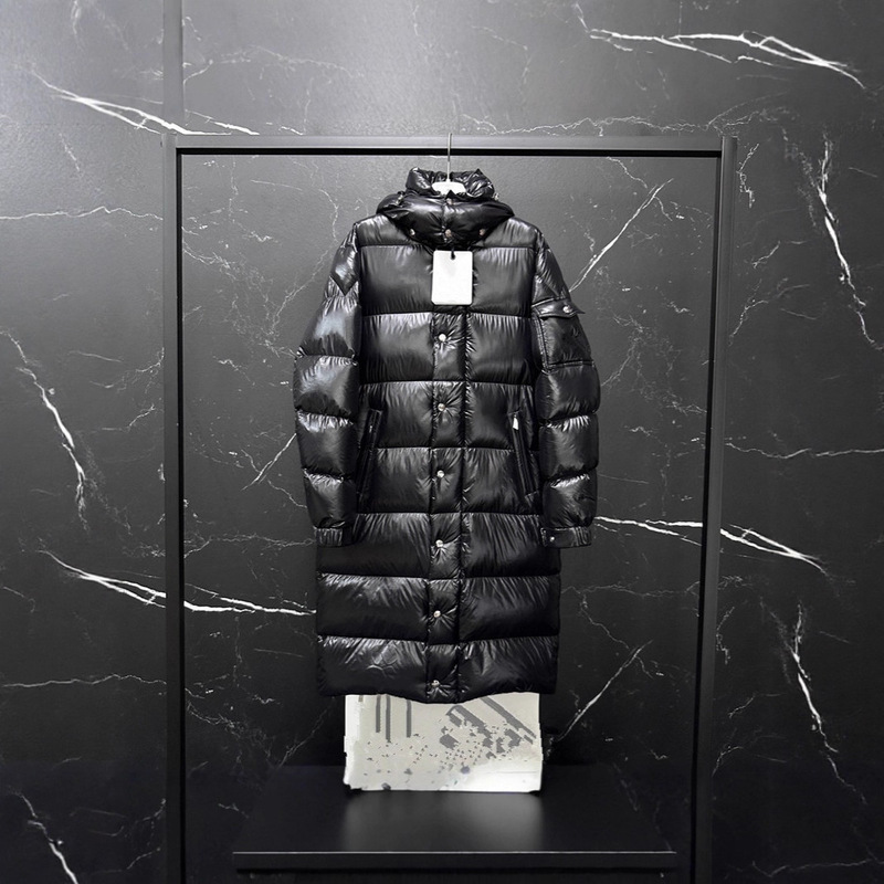 Maya Long down Jacket Maya Slim Waist Matte Long down Jacket Fugitive Princess Jacket Hooded