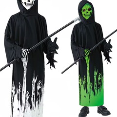 ハロウィーンパーティーコスプレ衣装仮装舞踏会夜光死神子供吸血鬼鬼衣