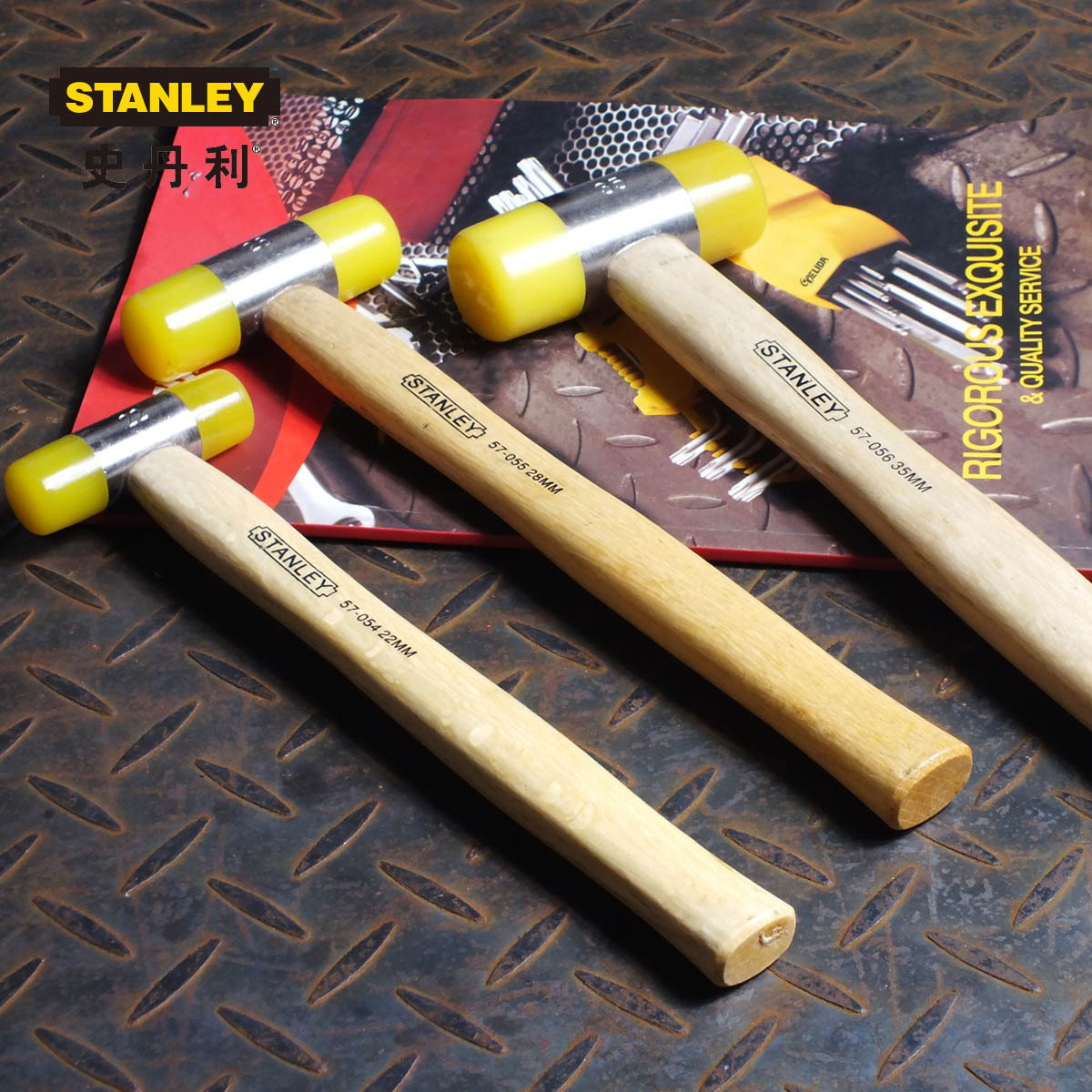 原装史丹利橡胶锤 瓷砖装修大理石安装锤 无弹力橡皮锤57-054-23