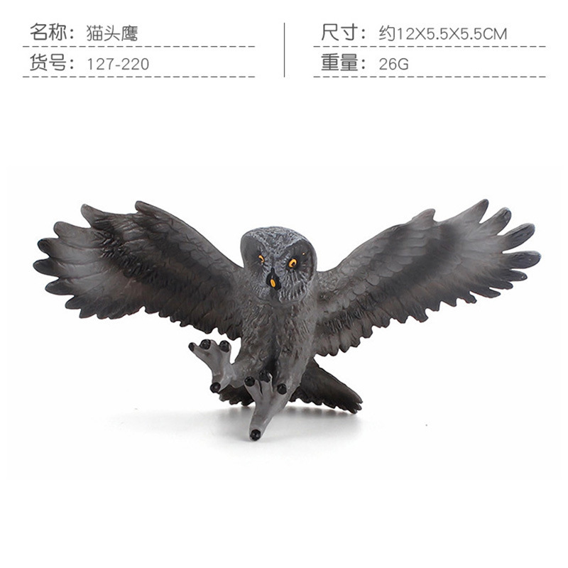 Transfronteriza bosque animal simulación pájaro modelo de pájaro búho blanco piel de tigre loro escritorio adornos estáticos