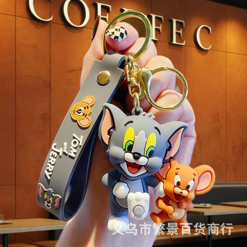 Cross-Border Popular Cartoon Keychain Pendant Tom Jerry Student Schoolbag Pendant Doll Machine Local Promotion Event Gift Cross-Border Popular Cartoon Keychain Pendant Tom Jerry Student Schoolbag Pendant Doll Machine Local Promotion Event Gift