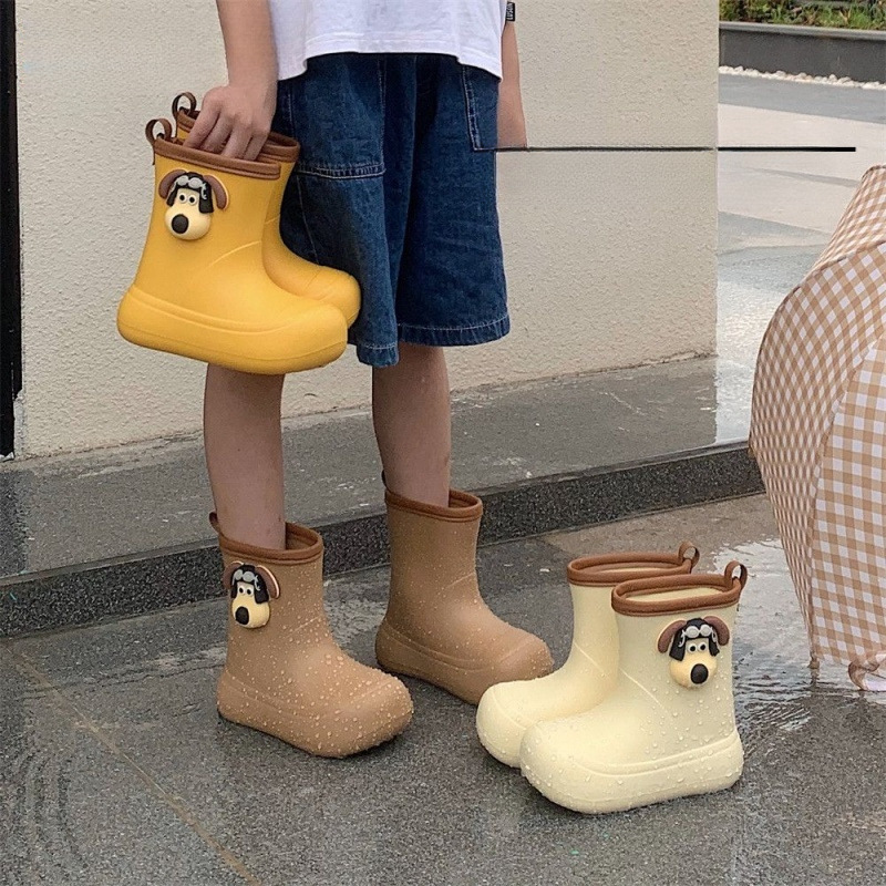 Thin Waterproof Internet Celebrity Boys and Girls Outer Rain Boots Cute Students All-Season Kidsren's Non-Slip Water Shoes