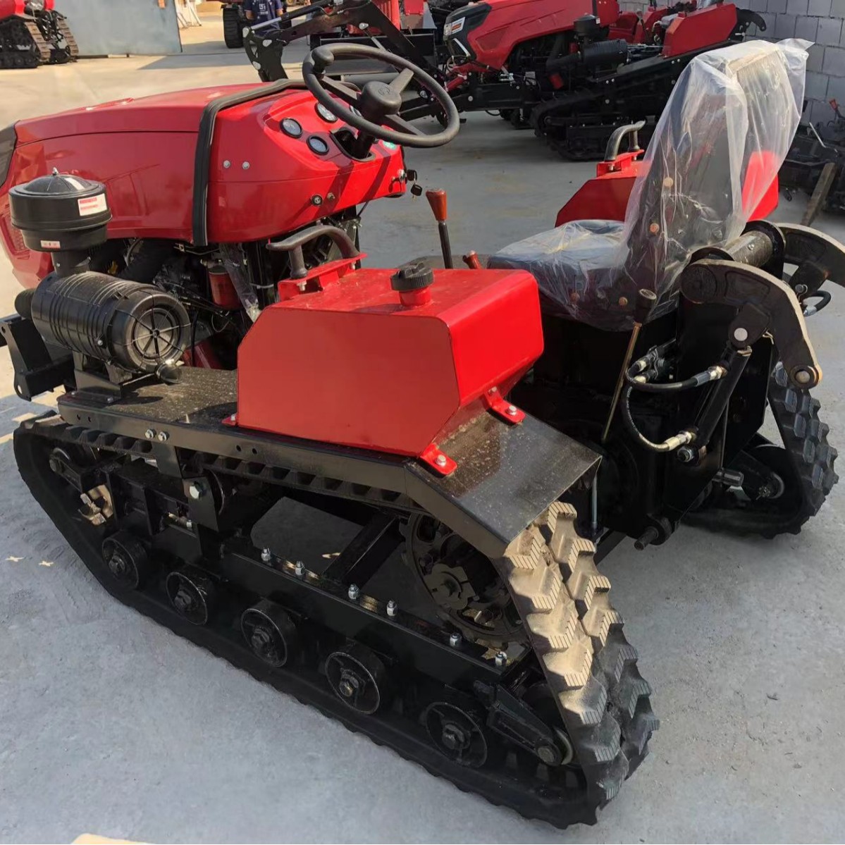 Máquina de manejo pastoral de agua y sequía de tipo montado micro-cultivador de arado rotativo de cresta máquina integrada