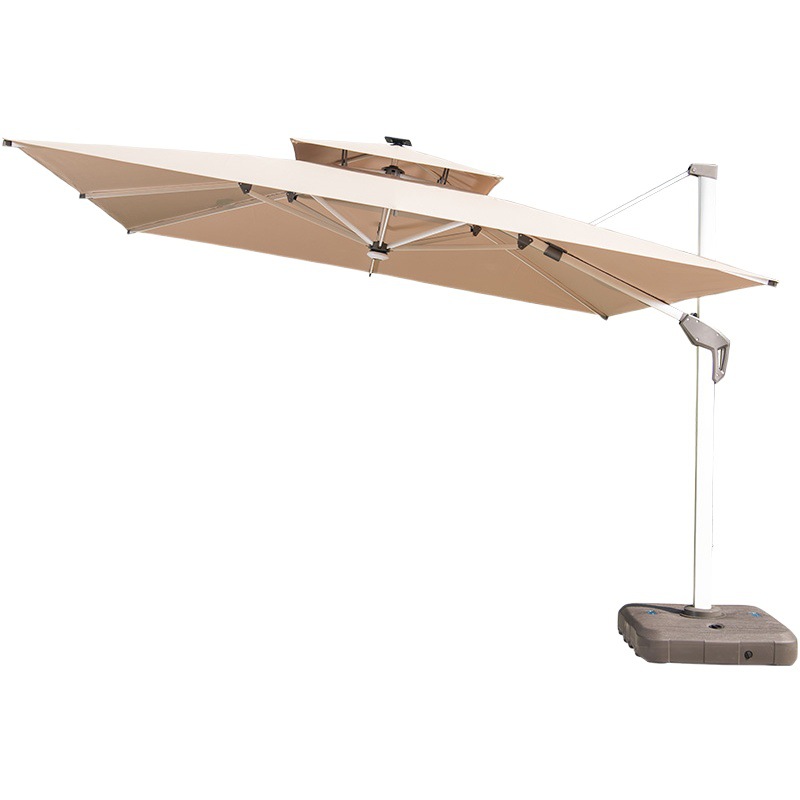 Sombrilla al aire libre villa patio sombrilla al aire libre LED con luz sombrilla romana al aire libre sombrilla grande sombrilla