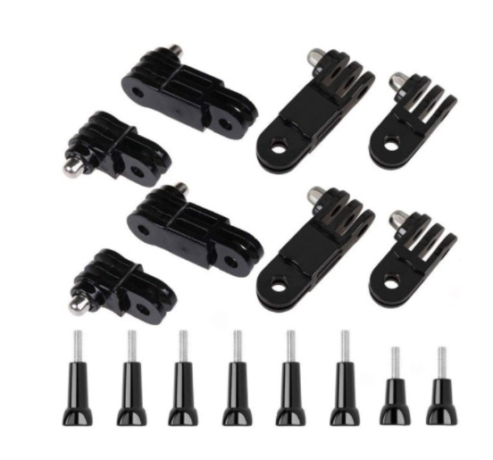 スポーツカメラ共通部品j型アダプターベースアダプターロングネジ一体ベース自撮り五本指リング