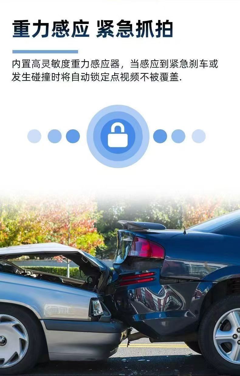 Three-Lens Wifi Dash Cam 4K High-Definition Front and Rear Recording, Reversing Image, Mobile Phone Connectivity, Multi-Language Support