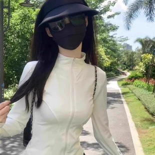 New Sun Protection Clothing for Girls to Wear in Summer, Thin, Breathable, Running, Mountaineering and Cycling, Slim-Fitting, High-End Sports Jacket