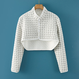 Colorful cotton shoulder pad long sleeve middle-aged and elderly warm artifact female confinement shawl sleeping cold-proof cervical support spring and autumn waistcoat