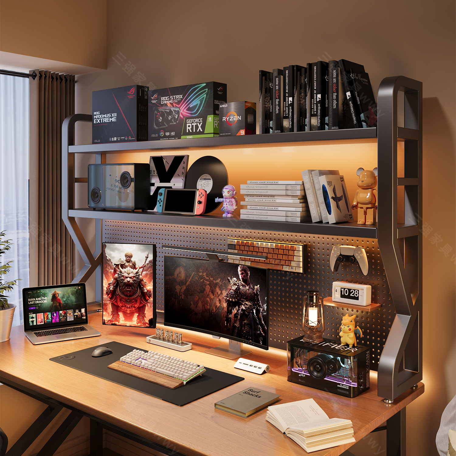 Estante de escritorio Estante de almacenamiento de escritorio Estante de escritorio Estante de escritorio