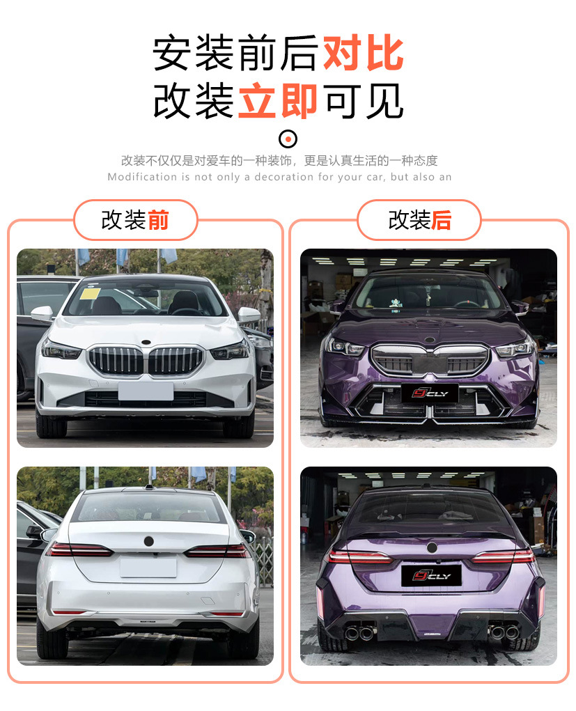 Suitable for 24-25 Model Bmw 5 Series G60G68 Modified M5 Body Kit