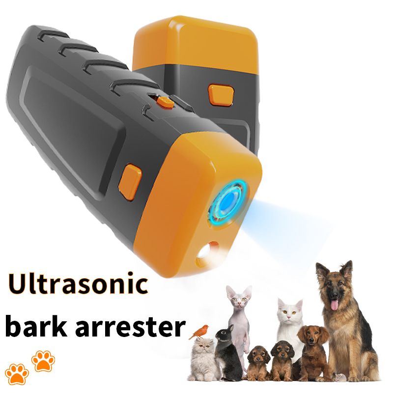 Transfronterizo caliente portátil PET corteza tapón linterna LED ultrasónico perro entrenador de alta potencia image 3