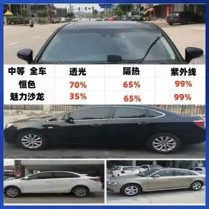 Film for Front Windshield, Explosion-Proof, Sun: Automotive Film - default-item-medium-whole-car-constant-color-charming-salon-medium-hidden-high-heat-insulation