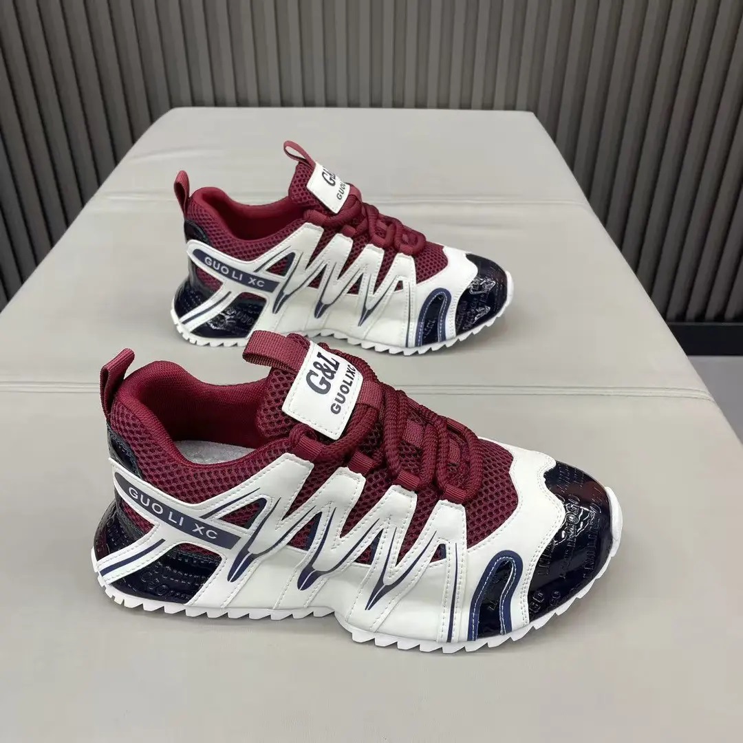 Men's Shoes 2026 Summer New Style Breathable Mesh Casual Sports Shoes Men's Trendy Versatile Thick-Soled Dad Shoes for Men