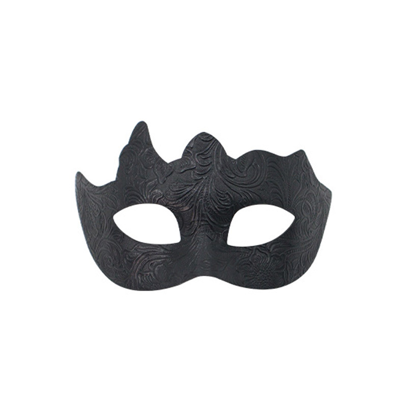 Nuevas parejas transfronterizas fiesta barra media cara máscara de PVC hermosa flor tallada venecia máscara de baile mascarado hombre