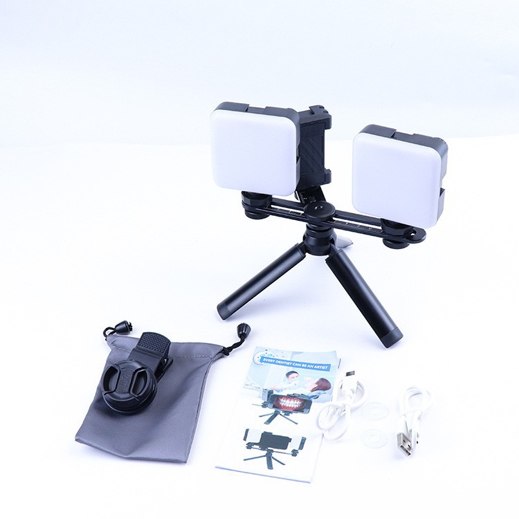 Disparo oral dental, luz de relleno de teléfono móvil, luz de relleno de boca, luz de color de luz de relleno LED de mano portátil multifuncional