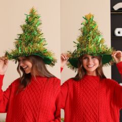 クロスボーダークリエイティブクリスマス帽子ホリデーわらロープ帽子スタイリング帽子ホリデーパーティーダンスドレスアップハロウィンDIY帽子