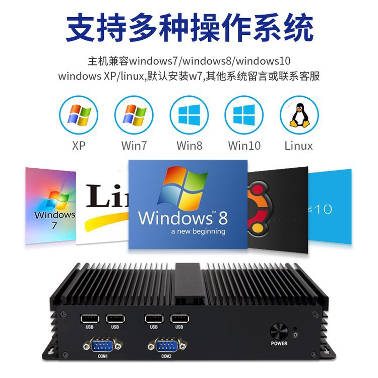 SCP control industrial mini host i7 4500U red única seis cadenas sin ventilador mini mini computadora de doble núcleo industrial