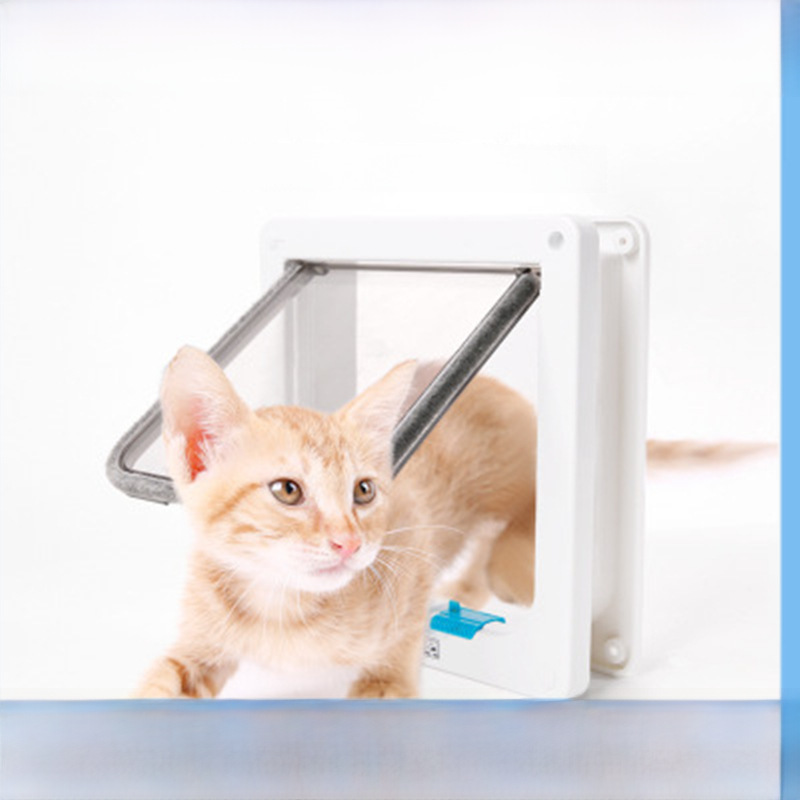 Cross-border Cats Free Access Two-way Door Controllable Switch Direction Cat Door Pet Supplies