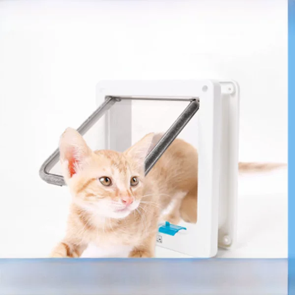 Cross-border Cats Free Access Two-way Door Controllable Switch Direction Cat Door Pet Supplies