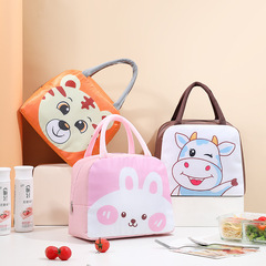 2021 New Cartoon Animal Lunch Box Bag Insulated Handheld Japanese Rice Container Bag Foil Insulation Bag Original Factory