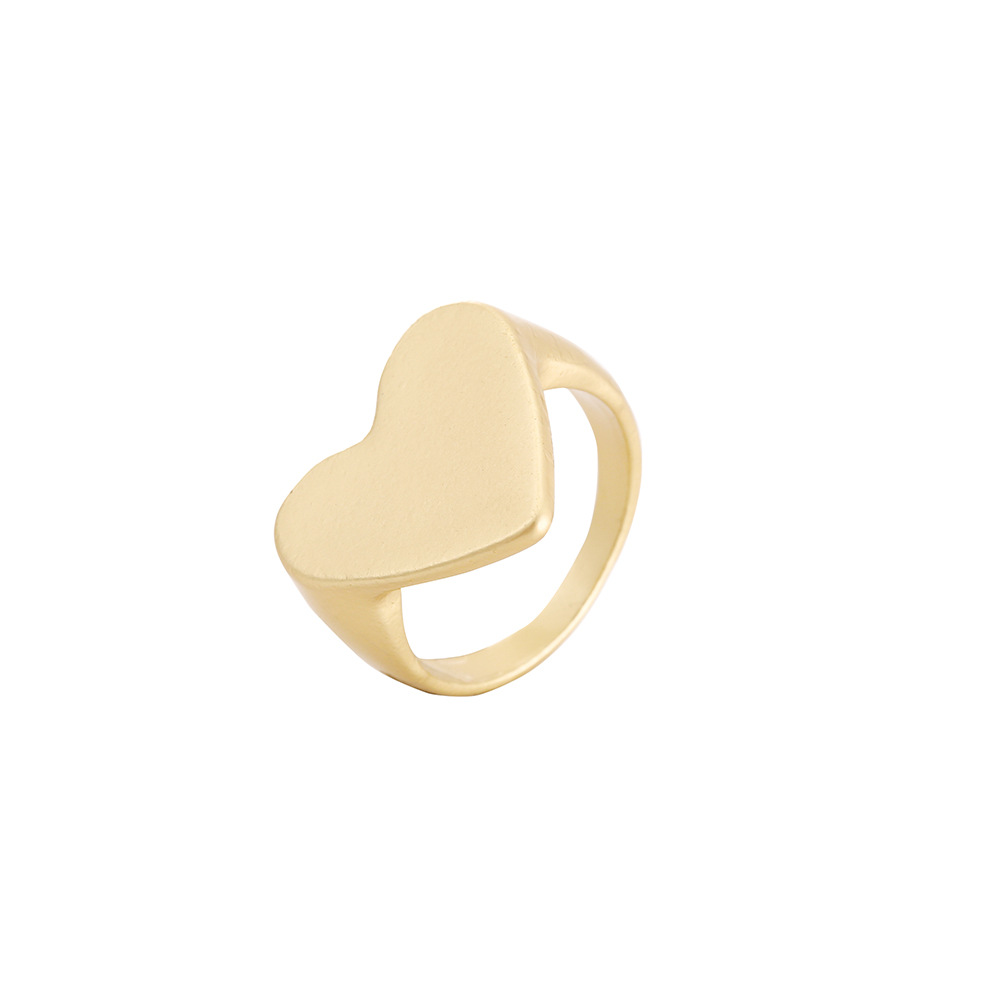 wholesale jewelry alloy heart shape multicolor ring Nihaojewelry