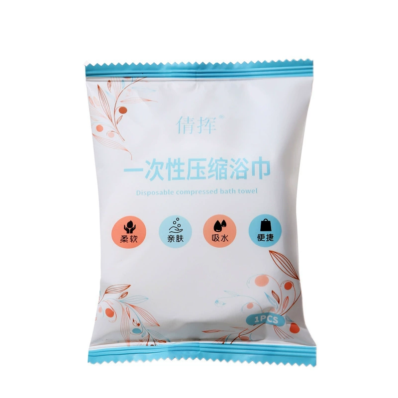 Disposable handheld bath towel for traveling, increased thickness