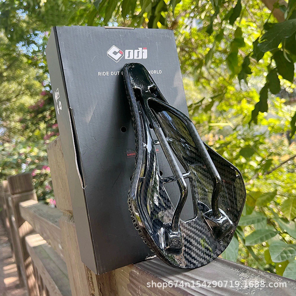 ODI bicicleta de montaña 3D impresa cojín coche de carretera hueco respirable sillín de fibra de carbono accesorios de asiento de bicicleta