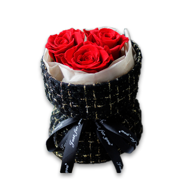 Ramo de Flores Preservadas de Alta Gama con Aroma, Estilo Fragancia, Producto Terminado, Rosas Reales, Regalo de Cumpleaños al por Mayor para Chicas, Día de San Valentín