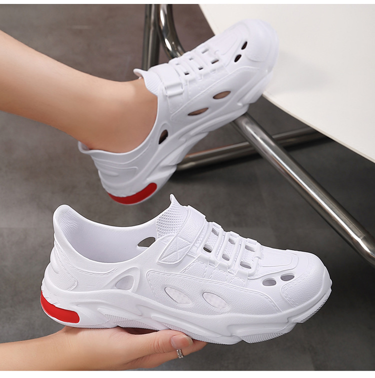 Men's Summer Outdoor Non-Slip Thick-Soled Sandals with a Soft Feel, Fully Enclosed Clogs for Driving, Outdoor Activities, and Beach Use