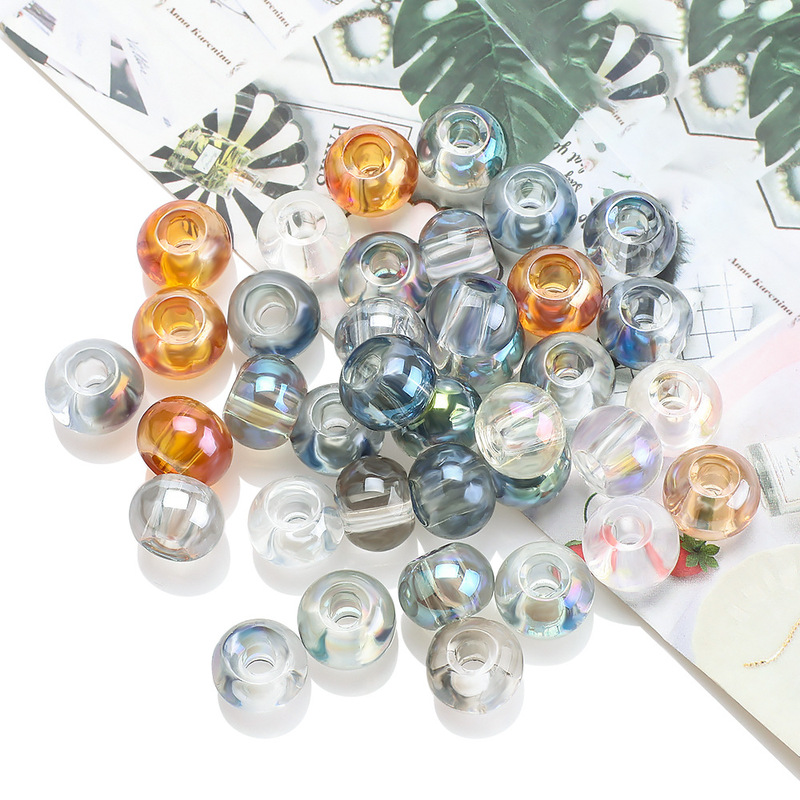 8X10 Glossy Large-Hole Glass Beads DIY Hair Accessories Crystal Beads Jewelry Accessories Wedding Materials Manufacturer Wholesale 8X10 Glossy Large-Hole Glass Beads DIY Hair Accessories Crystal Beads Jewelry Accessories Wedding Materials Manufacturer Wholesale