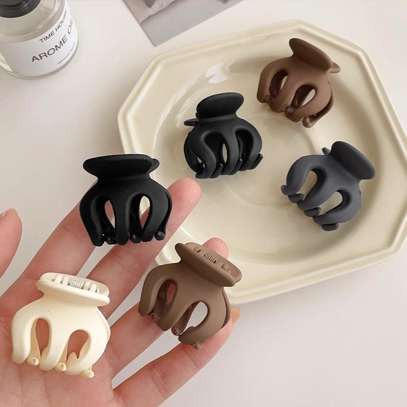 Artecimiento fijo de cola de caballo alta, cabeza de bola, clip de agarre pequeño de calabaza, mujer 2025 nuevo sombrero de clip de horquilla de sentido avanzado