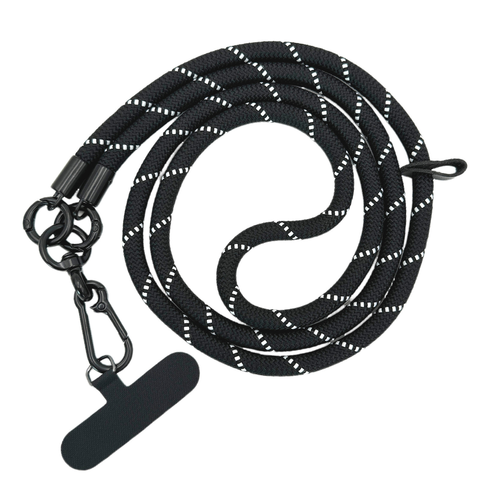 【52#색상] 120cm 조절 불가 휴대폰 끈 + 프리 클립