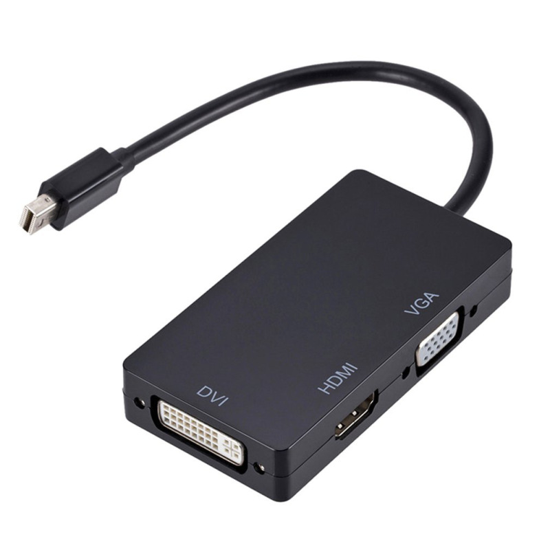Apple コンピュータに適した MIniDP to DVI HDMI VGA 多機能 3-in-1 HD ビデオ拡張コンバータ|undefined