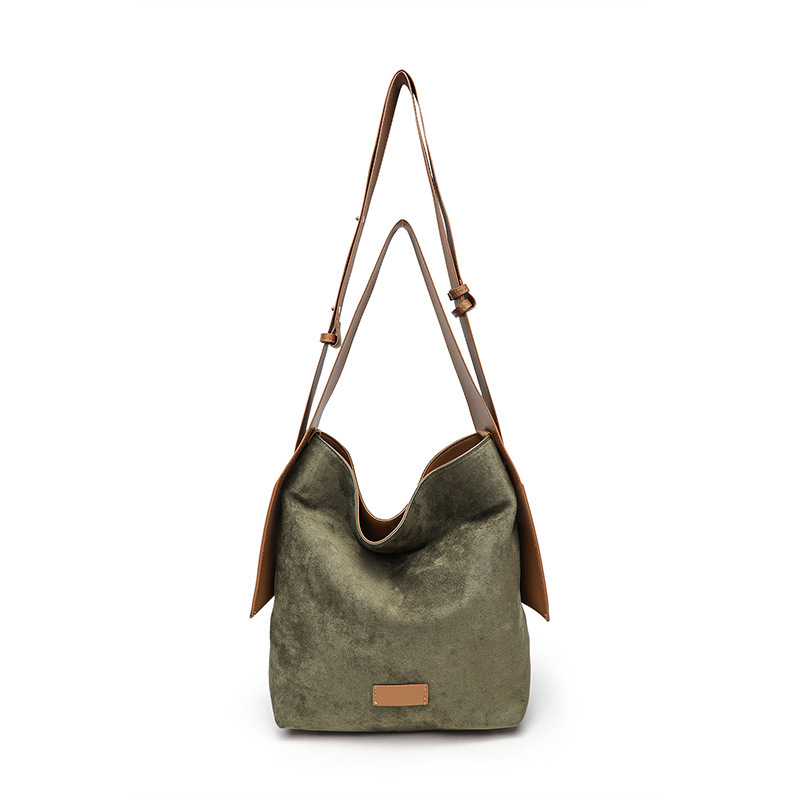 Bolso especial de orejas colgantes de songmont bolso de mujer grande y medio de cuero suave universal de un solo hombro bolso de mano