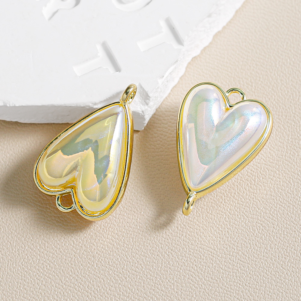 Heidi Mermaid Aleación doble cara amor accesorios joyería cadena de teléfono móvil collar llavero doble colgante