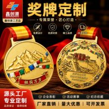 金属奖牌定制 景区文创马拉松比赛运动会纪念 锌合金 纯铜 材质奖
