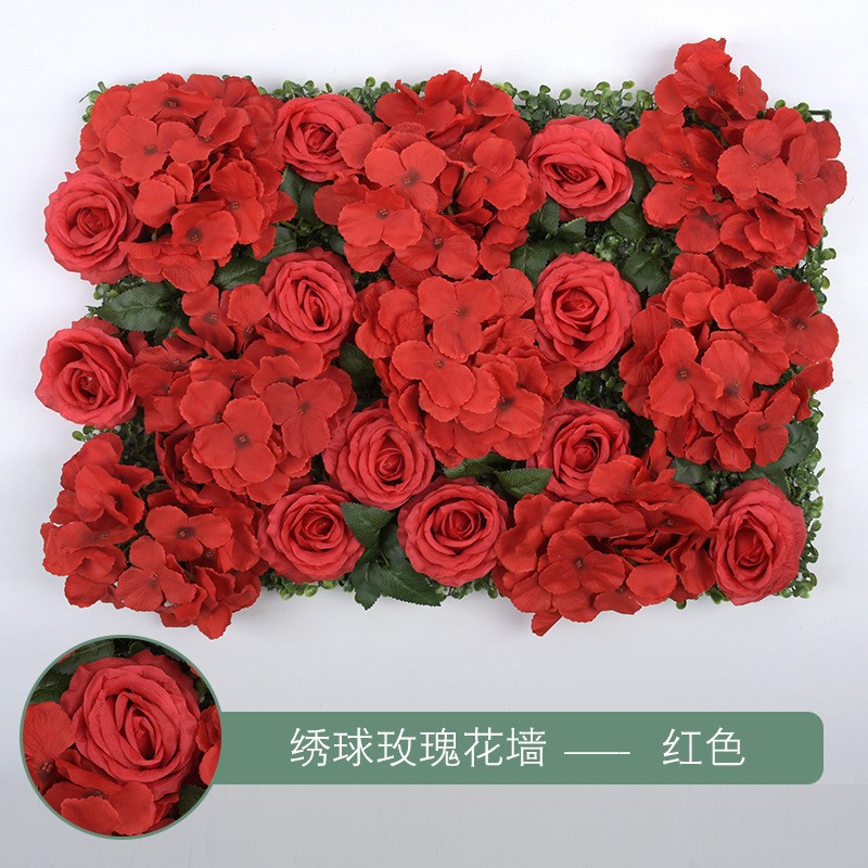 Muro de Flores de Hortensia para Decoración de Bodas, Arreglo Floral, Fondo de Pantalla, Alfombra de Pared, Arreglo Floral Artificial, Muro de Flores Famoso en Internet, Decoración de Bodas al por Mayor