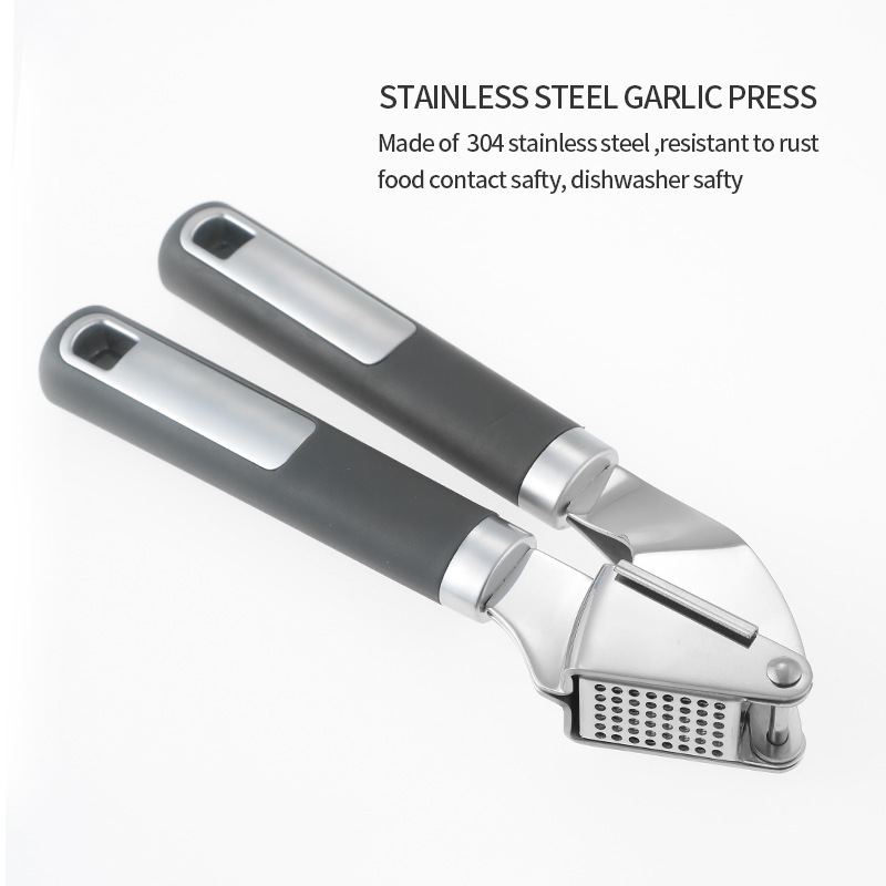 Stainless Steel Garlic Press Manual Garlic Press Kitchen Garlic Masher Manual Garlic Mash Household Garlic Beat in stock