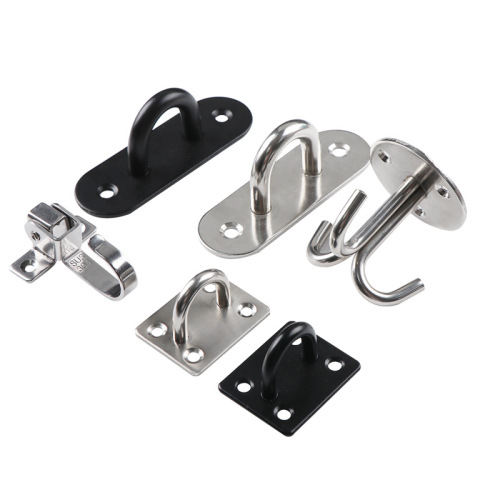 Stainless steel hook ceiling fan hook wall ceiling chandelier decoration ceiling hook ring U-shaped load-bearing fixed hook U