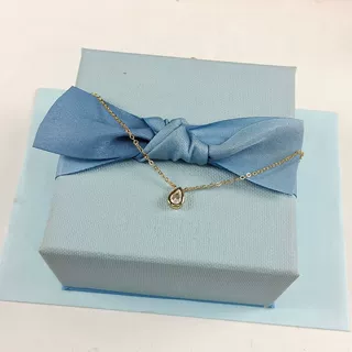 HEFANG何方鎏光水滴锁骨链轻奢优雅高级感设计简约百搭颈链项链女