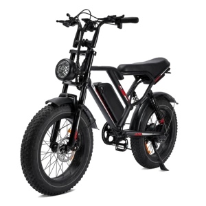 20 düymlük geniş təkərli elektrik velosiped, 1000W, motosikletə bənzər sürmə təcrübəsi