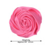 DIY clothing auxiliary material jewelry accessories large 6.5 cm silk satin color diced rose bud cloth art handmade