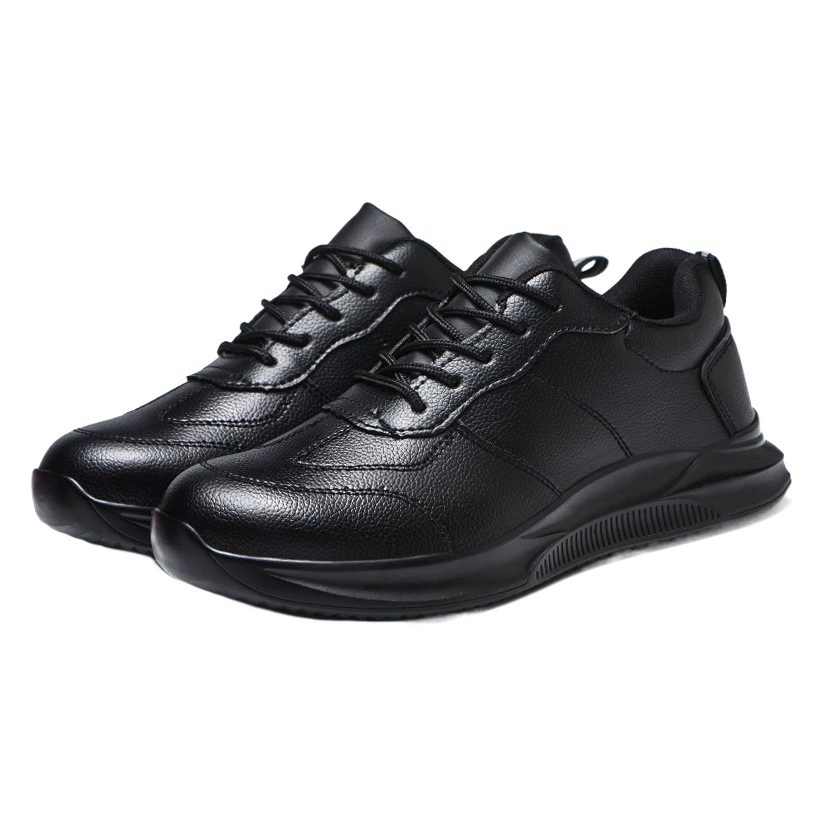 Обувь для охраны труда мужская летняя удобная кожаная поверхность с защитой от ударов и защитой от пирсинга, четыре сезона, оптовая продажа, Рабочая обувь на строительной площадке, защитная обувь