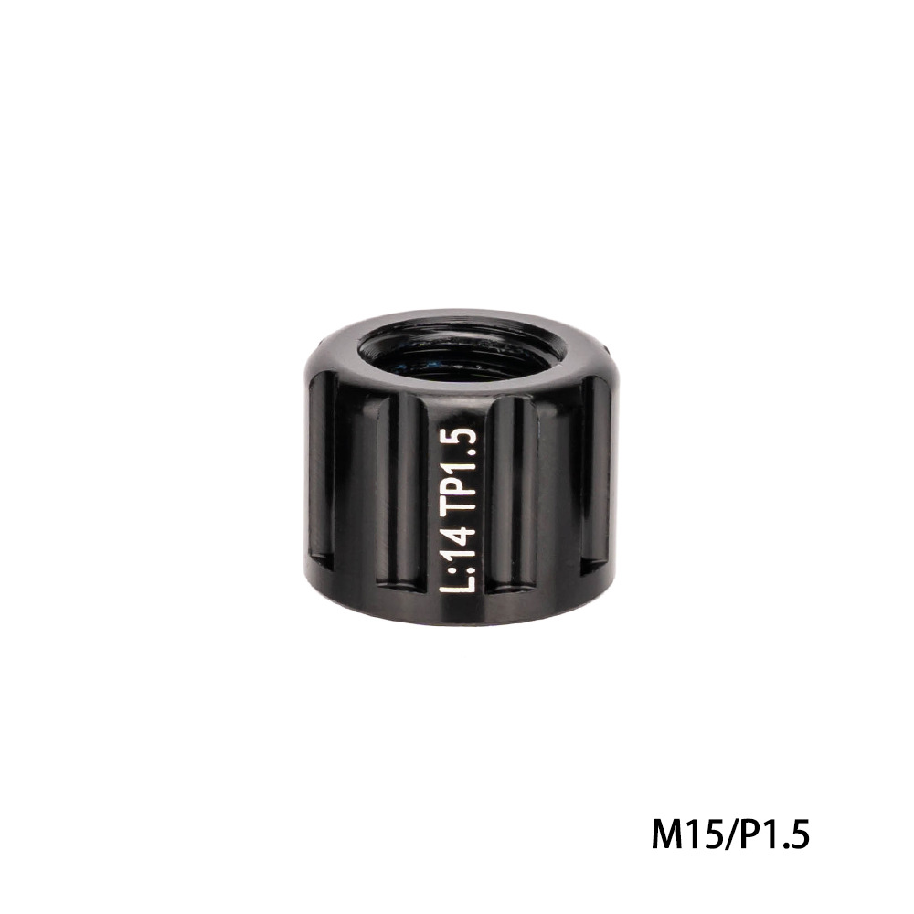 ZTTO Bicicleta Bicicleta Axle Tuerca M12 M15 Tapa del eje del barril para 1.0/1.5/1.75 eje del barril de paso